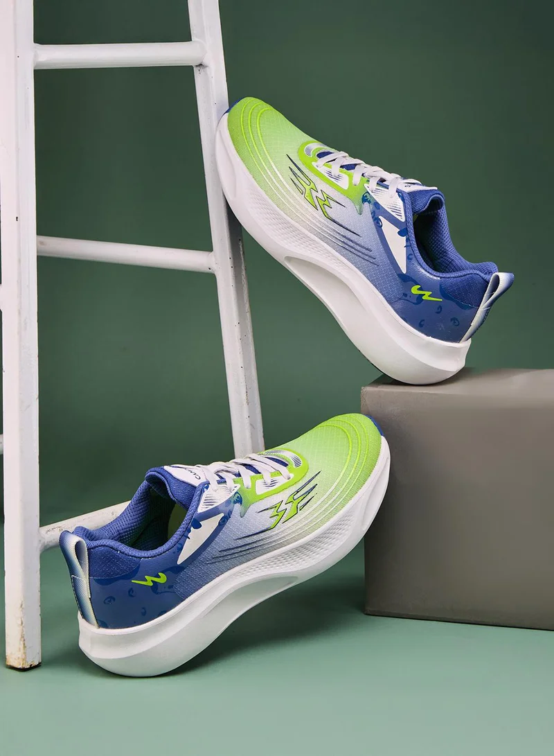 CAMPUS Kids Low-Top Sports Sneakers - Vibrant Color Splash Shoes with Airy Comfort and Trendy Design