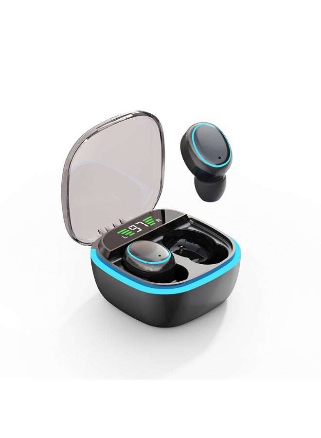 Bluetooth headphones with very long battery life, strong sound quality,  headphones, wireless noise reduction, music, playback, sports, games, no in-ear delay, suitable for Apple Honor Oppo-Black  - Image 1