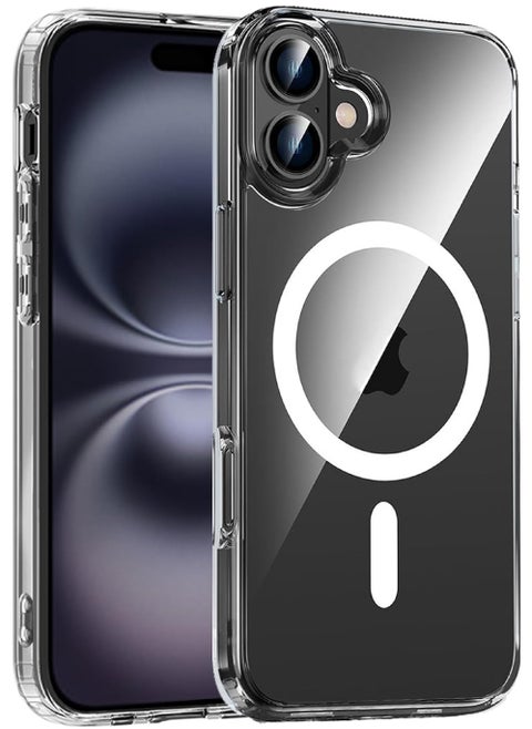 Captaintech MagSafe iPhone 16 Case with Camera Control -Grade Shockproof Protection | Magnetic HaloLock Compatible Hybrid Cover (2024 Model) ﻿