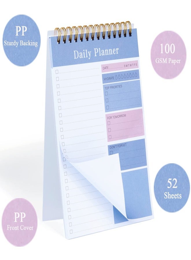 MSTONAL To Do List Notepad, 52 Sheets Daily Planner Notepad, 5.2"x7.8" To Do List Notebook, Undated Daily Planner 2025 for School/Office Supplies - Image 3