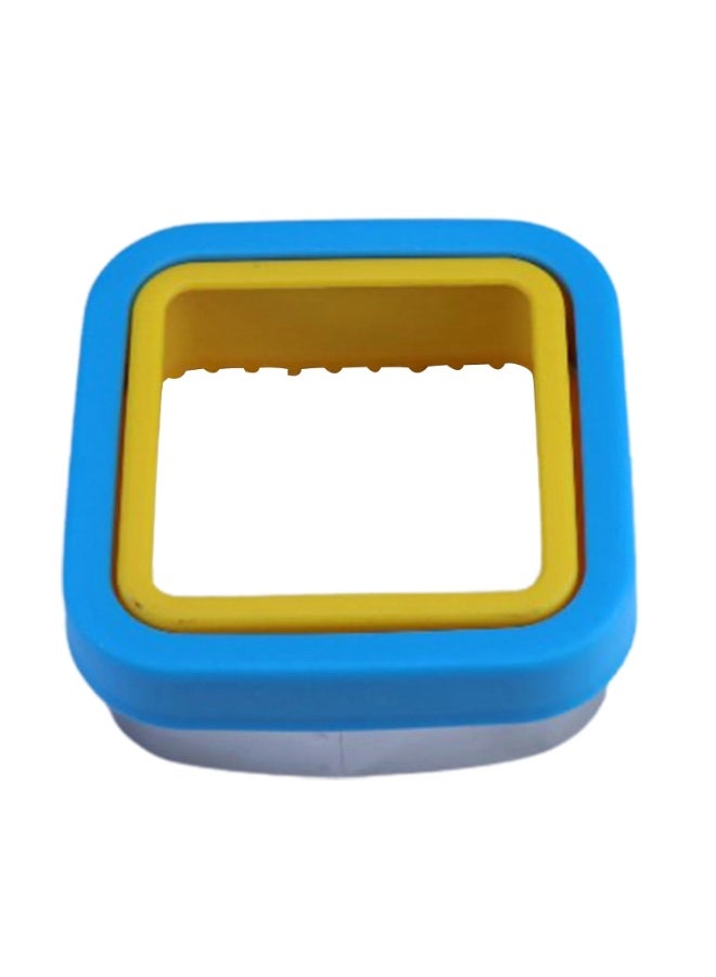 بروماس طقم قطعتين من قوالب الساندويتشات المربعة وقوالب البسكويت - أزرق/أصفر