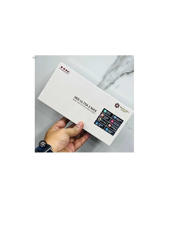 HK - HK9 ULTRA 2 Max Series 9 Wearfit Pro SmartWatch 2.12 Inch Super Amoled - Open AI Chat GPT GPS NFC Bluetooth V5 Call Wireless Charger 49mm (Orange) - Image 1