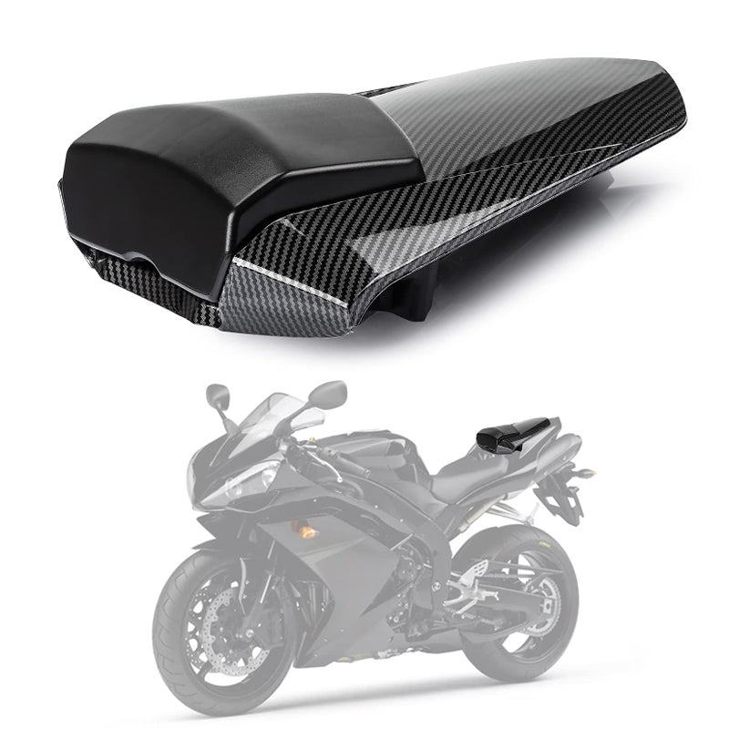 PSLER Rear Seat Cover Rear Seat Fairing Cover for YZF R1 2007 2008 Carbon