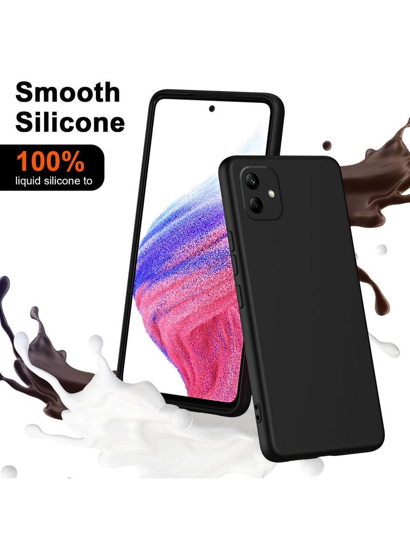 Samsung Galaxy A05 Case Cover Soft Silicone Slim fit TPU Case Light weight Back Cover Matte Finish Shockproof Protective Cover Case For Samsung Galaxy A05 2023 Black - Image 3