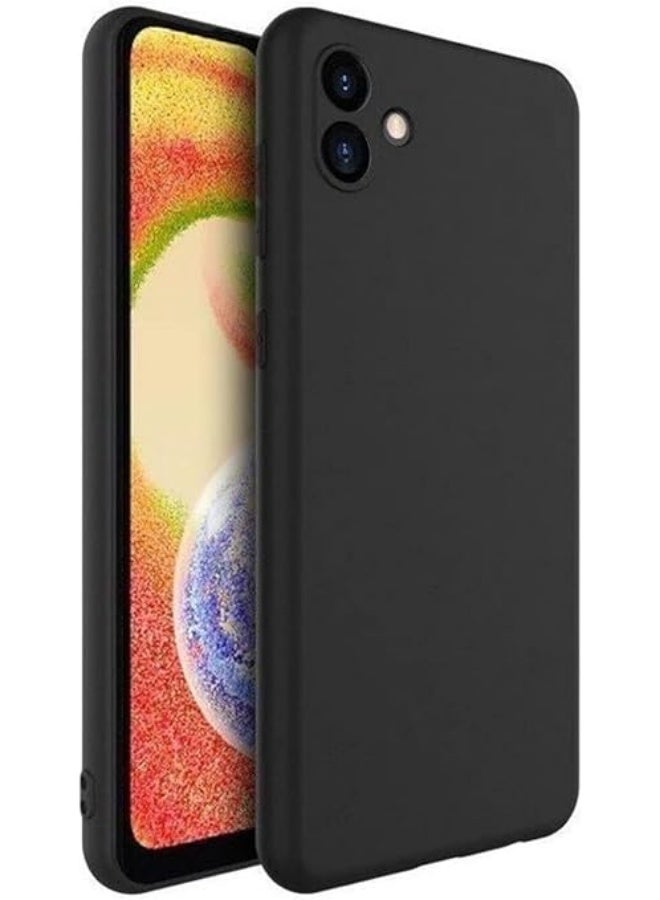 Samsung Galaxy A05 Case Cover Soft Silicone Slim fit TPU Case Light weight Back Cover Matte Finish Shockproof Protective Cover Case For Samsung Galaxy A05 2023 Black - Image 1
