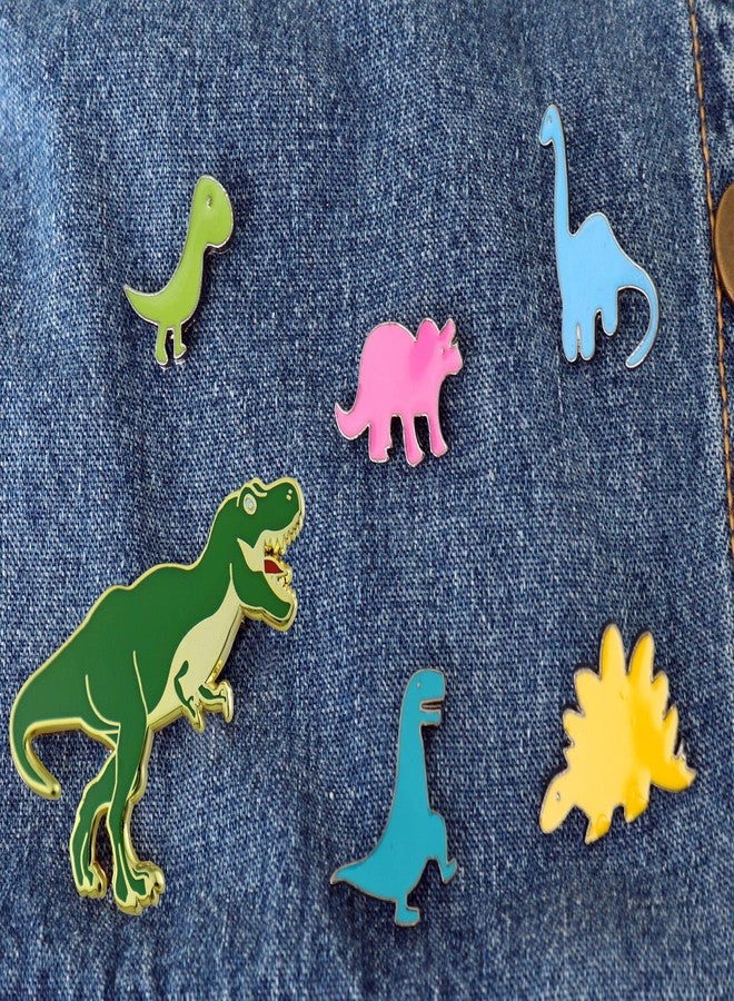 KimYoung Dinosaur Pins for Backpacks Jurassic Dinosaur Enamel Pin Set Cute Enamel Pins - Image 2