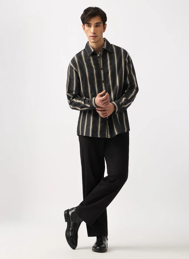 The Souled Store  The Souled Store Men Striped Casual Shirt  | Best Price UAE