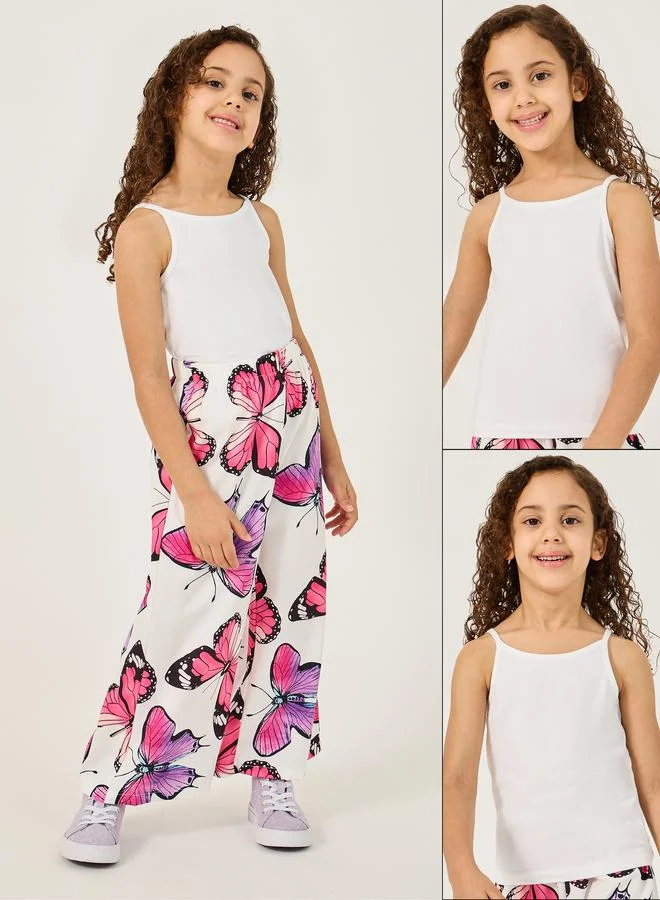 ستايلي Styli Pack of 2 - Solid Cotton Cami