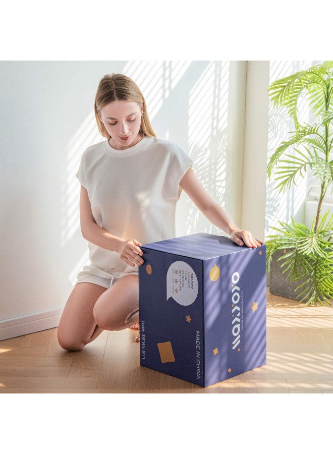 MAXYOYO Grey Constellation Japanese Floor Futon Mattress, Tatami Floor Mat Portable Camping Mattress Kids Sleeping Pad Foldable Roll Up Floor Lounger Couch Bed with Mattress Protector Queen Size  - Image 5