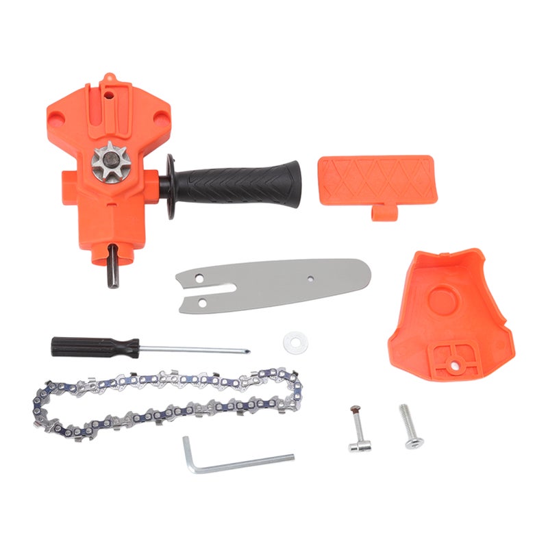 4in Mini Drill to Chain Saw Adapter Simple ABS Steel Portable Electric Chain Saw Converter Accessory for Electric Drill - Image 1