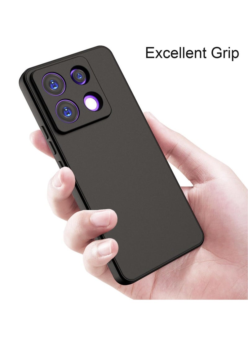 BORTONY Xiaomi Redmi Note 13 5G Case Cover Liquid Gel Rubber Shock Protective Case Hard Shell Shockproof Protective with Camera Protection Cover for Xiaomi Redmi Note 13 5G - Image 2