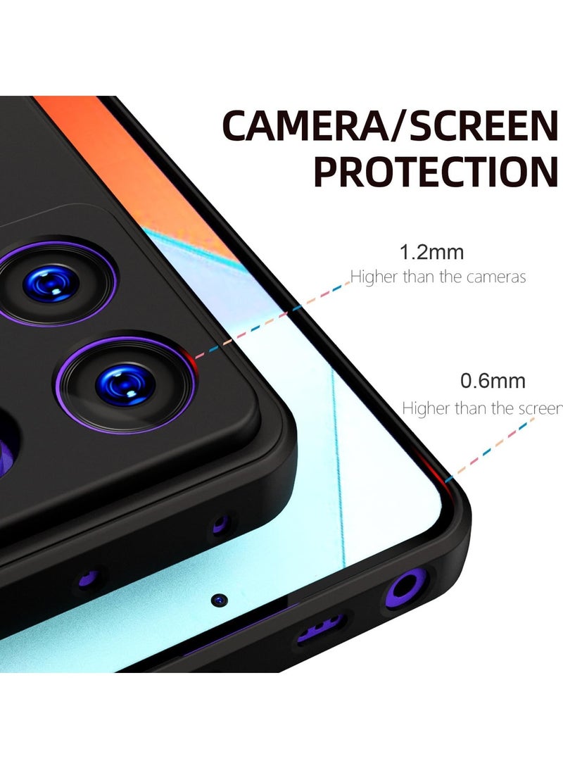 BORTONY Xiaomi Redmi Note 13 5G Case Cover Liquid Gel Rubber Shock Protective Case Hard Shell Shockproof Protective with Camera Protection Cover for Xiaomi Redmi Note 13 5G - Image 3