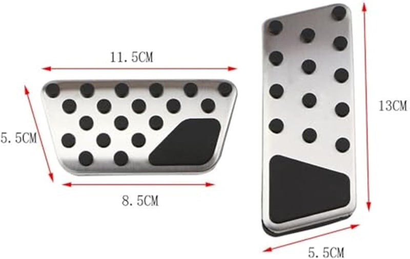 Wivplex Non-Slip Car Pedal Covers for Jeep Wrangler JK - Image 2