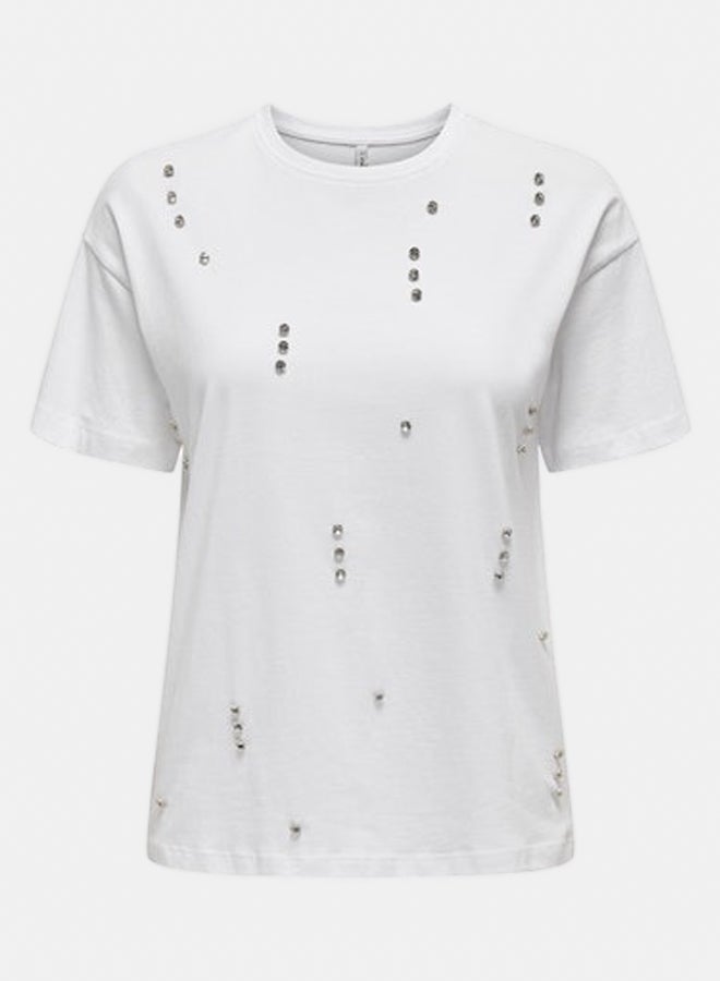 ONLY ONLY Womens Gaby Life Shortsleeve Reg T-Shirt  - Image 1