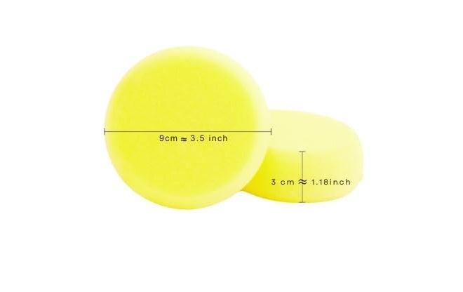 Kangaroo® Super Soft Applicator Foam Sponge for Car and Bike Round Shaped Sponge Multipurpose Cleaning for Kitchen, Bathroom, Walls, Windows and Other Surfaces (Pack of 6) - Image 2