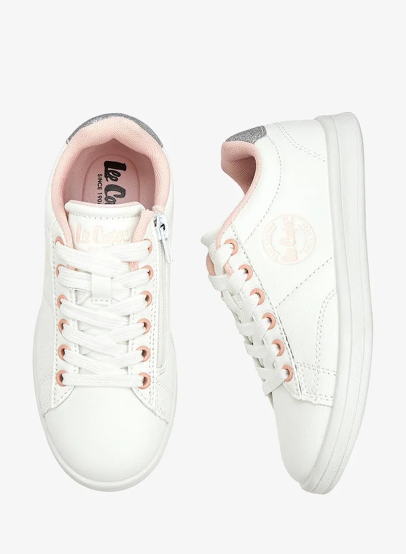 Lee Cooper Girl's Logo Detail Sneakers with Lace-Up Closure