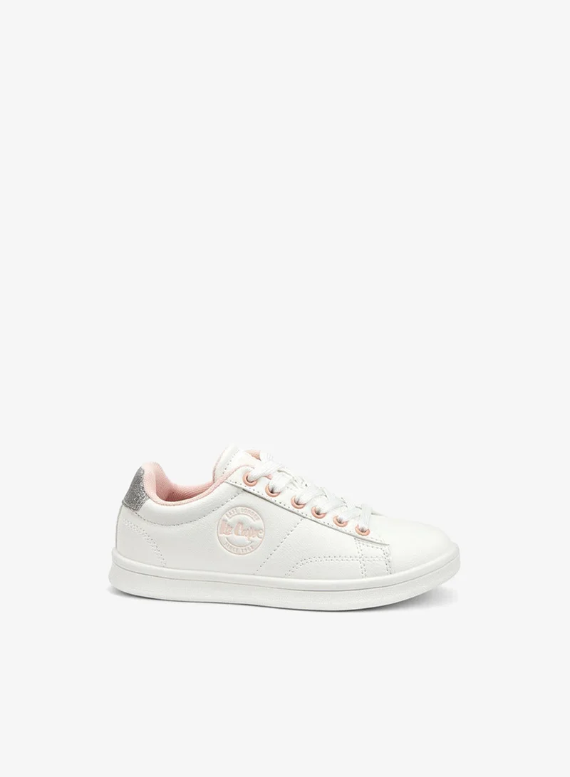 Lee Cooper Girl's Logo Detail Sneakers with Lace-Up Closure