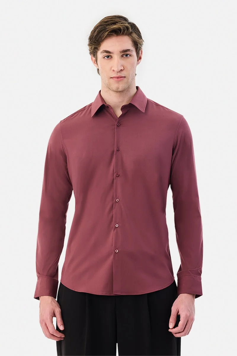 سنيتش قميص فاخر بقصة ضيقة