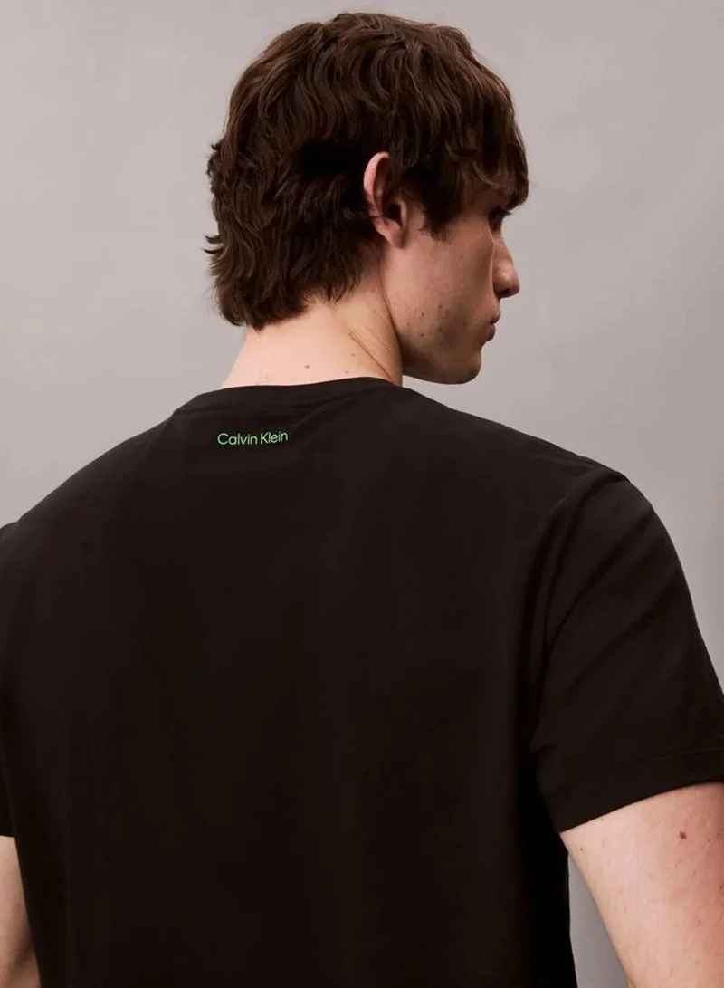 Calvin Klein Jeans Black All Graphic Relaxed T-Shirt for Men | Best Price UAE