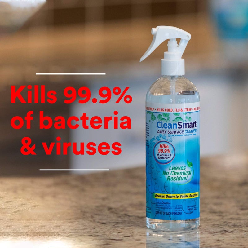 CleanSmart منظف CleanSmart To Go يقتل 99.9% من الفيروسات، معتمد من TSA للسفر الآمن، زجاجة 2 أونصة (عبوة من 3)  - Image 2