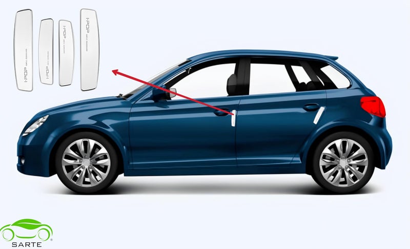 SARTE Universal Anti Scratch Car Door Edge Guard Bumper Scratch Protector Compatible with All Cars White Colour (Set of 4) - Image 4