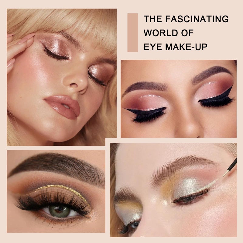 Glitter Liquid Eyeliner, 5 Colors Eyeliner Colorful Set, Shimmer Metallic Silver White, Gold Sparkling Eye Liner, Long Lasting Flare Eye Liner Liquid, Diamond Eye Makeup Set - Image 5