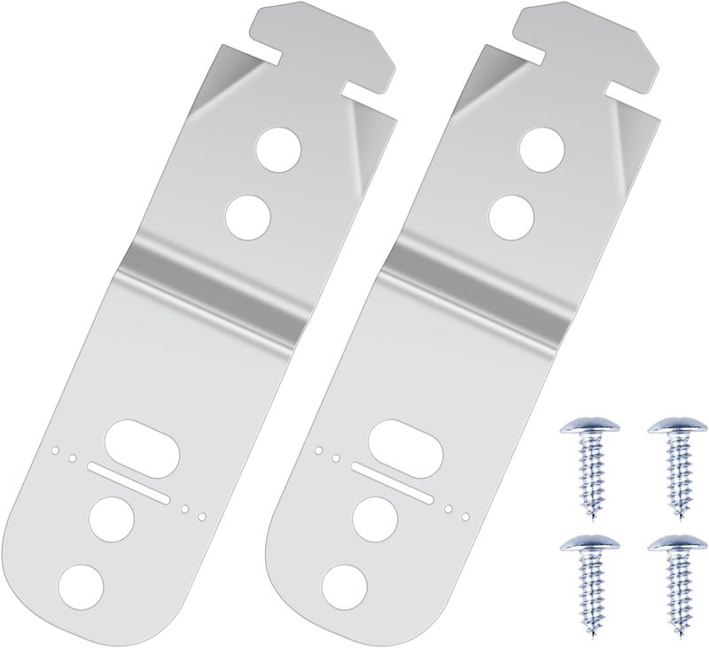 ulapithi Dishwasher Mounting Bracket 619985, 2PCS Dishwasher Mounting Clips Compatible with Bosch Mounting Bracket, Dishwasher Anti Tip Bracket Kit Replaces AP4538351, 00605007, 00628371, 619985, 628371 - Image 1