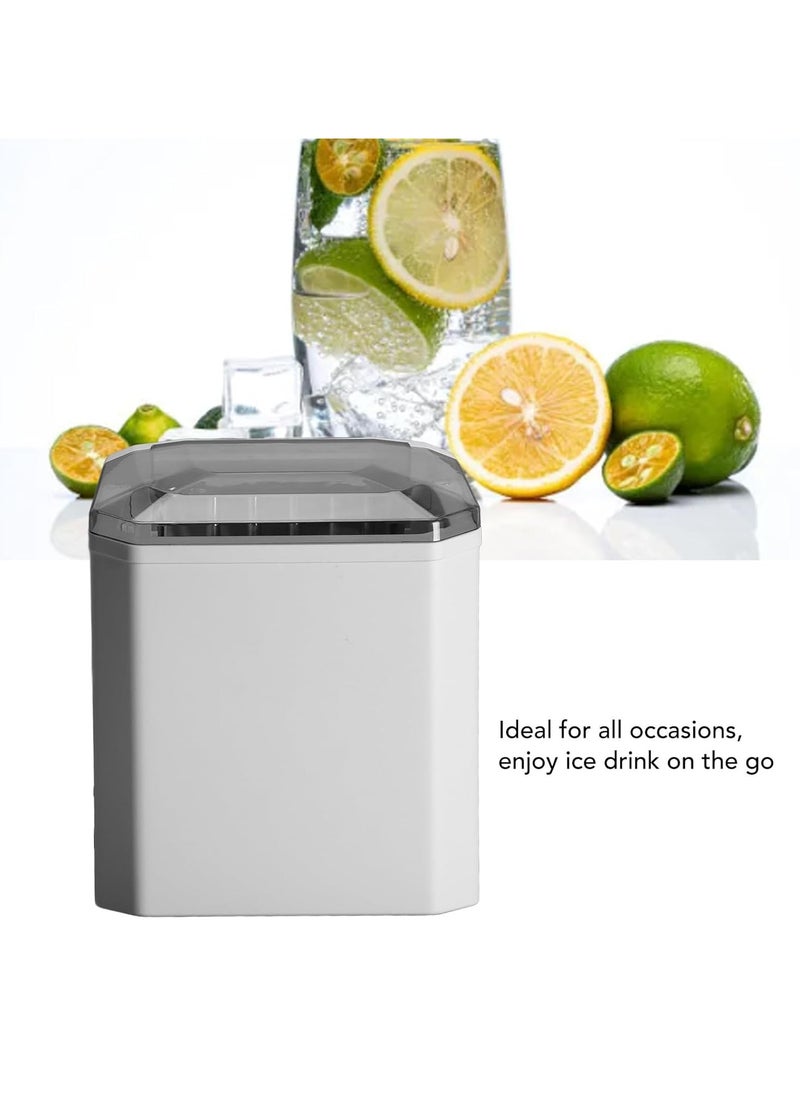Generic Ice Maker, 9 Cubes Ready in 6 Mins, 26lbs in 24Hrs, Self-Cleaning Ice Machine with Ice Scoop and Basket, 2 Sizes of Bullet Ice for Home Kitchen Office Bar Party, Black  - Image 3