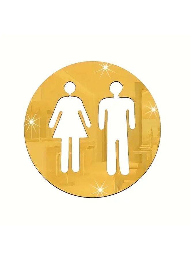 Self Adhesive Removable Round Bathroom Mirror Sticker Silvery WSJ 01 - Image 3