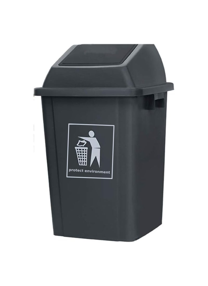 Yuwell Plastic Garbage Bin 20 Litre With Pedal Heavy Duty Kitchen DustBin Outdoor Recycle Trash Can Large Industrial Waste Bin Trash Bin 