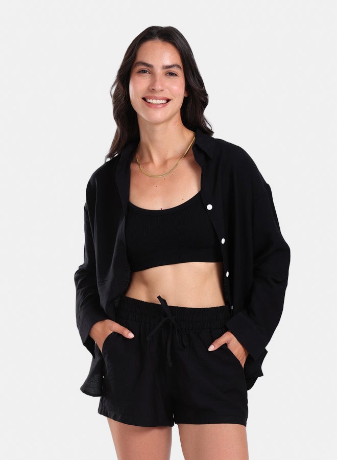 Carina Beach Shirt & Shorts Set - Image 1