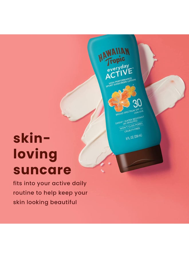 Hawaiian Tropic لوسيون واقي شمس رياضي عالي الأداء للاستخدام اليومي - خالي من القسوة SPF 30 - Image 3