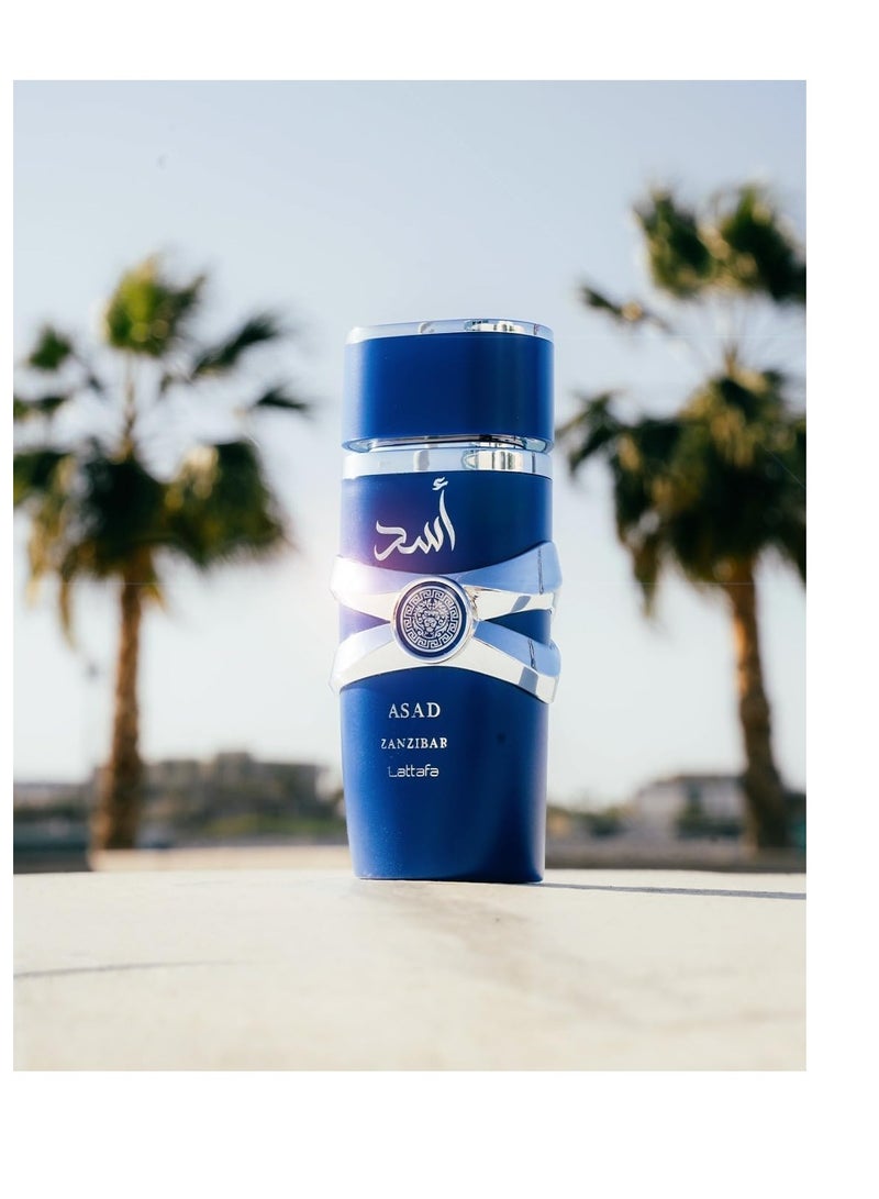 Lattafa Asad Zanzibar Eau de Parfum Spray for Men, 100 ml - Image 3