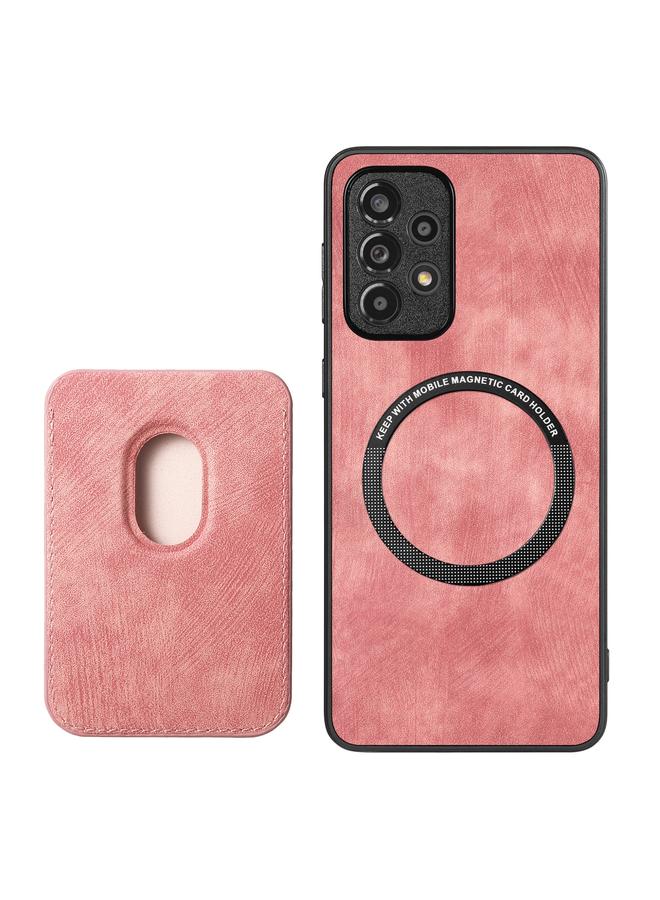 اس-توب جراب هاتف Samsung Galaxy A52 من الجلد بتصميم كلاسيكي مع حقيبة بطاقات مغناطيسية - Image 3