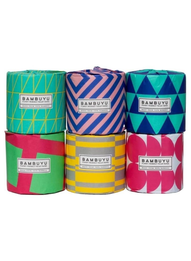Bambuyu - Bamboo 3 Ply Toilet Roll 150 Sheets Pack of 6 - Image 1