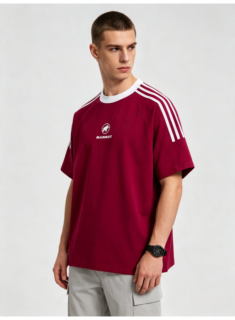 Mammut Contrast striped raglan sleeves loose short sleeve T-shirt - Image 1