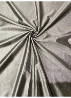 Homefab India Homefab India Royal Silky Polyester Grommet Long Door Curtain - 9 feet, Grey - 1 Piece  - Image 2