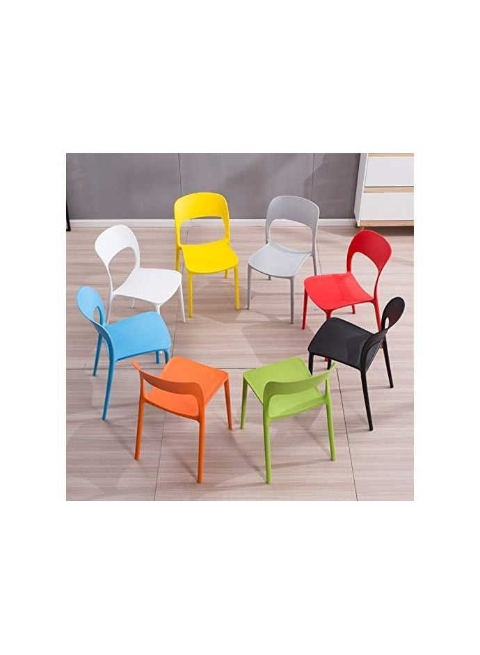 MAPLE HOME DECORATION Maple Home Dining Chairs Plastic Stacking Modern Molded Side Chair  Kitchen and Dining Room Chair Indoor Outdoor  - Image 5