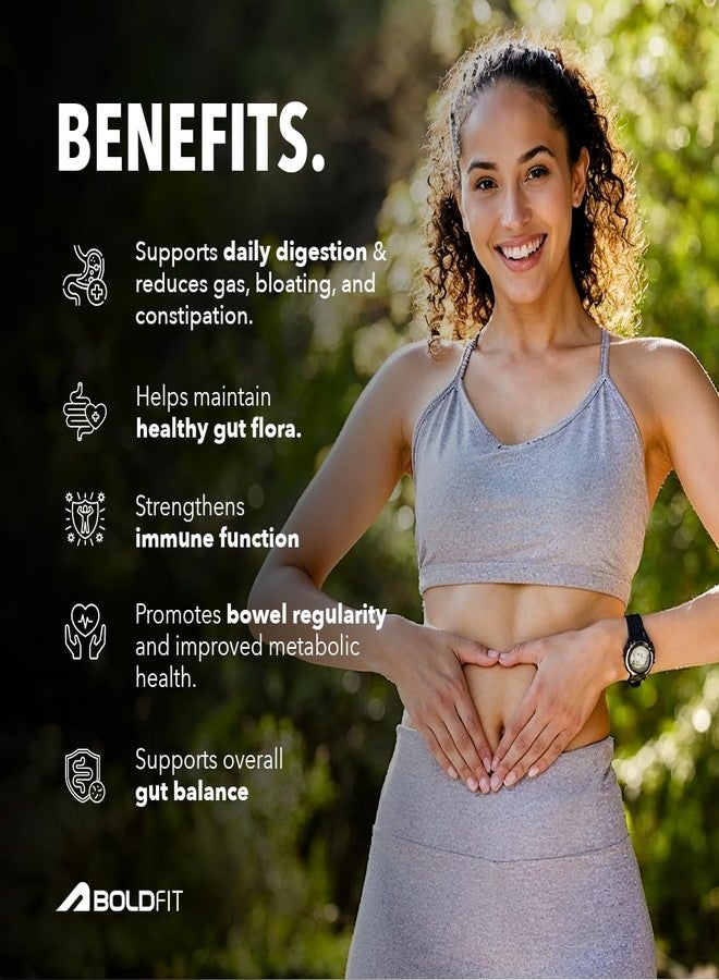 Boldfit Probiotics 5 Billion CFU with 16 Strains and Prebiotics for Gut Cleanse Detox Digestive Health Bloating Relief Constipation Probiotic Supplement for Men and Women Supports Immunity Booster - 60 Veg Capsules - Image 5