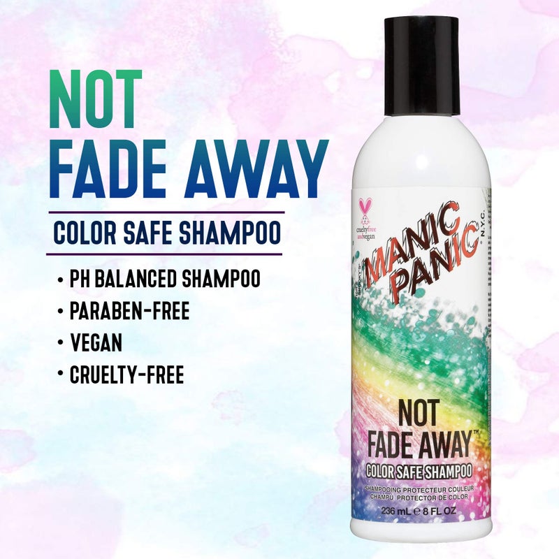 MANIC PANIC Not Fade Away Color Safe Shampoo for Women & Men â€“ Sulfate-Free, Cruelty-Free & Vegan Shampoo for Color Treated Hair â€“ pH Balanced With Nourishing Sunflower & Herbal Extracts (8oz) - Image 4
