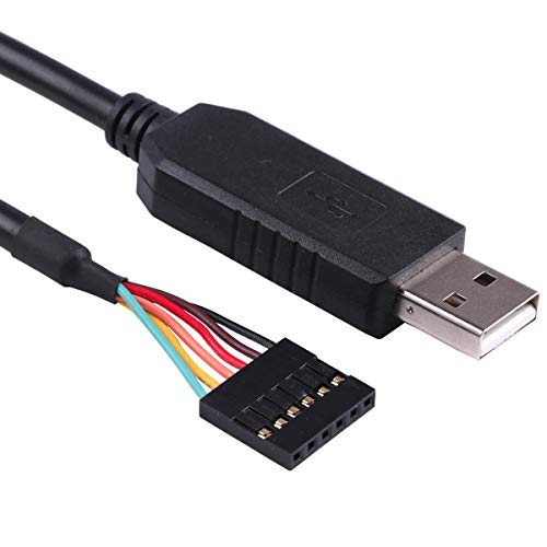 Suamdoen FT232RL USB to Serial TTL 3.3V UART Level Converter Cable 6 Way Pin 0.1 Pitch Terminated, Works Galileo Gen2 Boards/BeagleBone Black/Minnowboard Max More 6FT Compatible TTL-232R-3V3 - Image 1