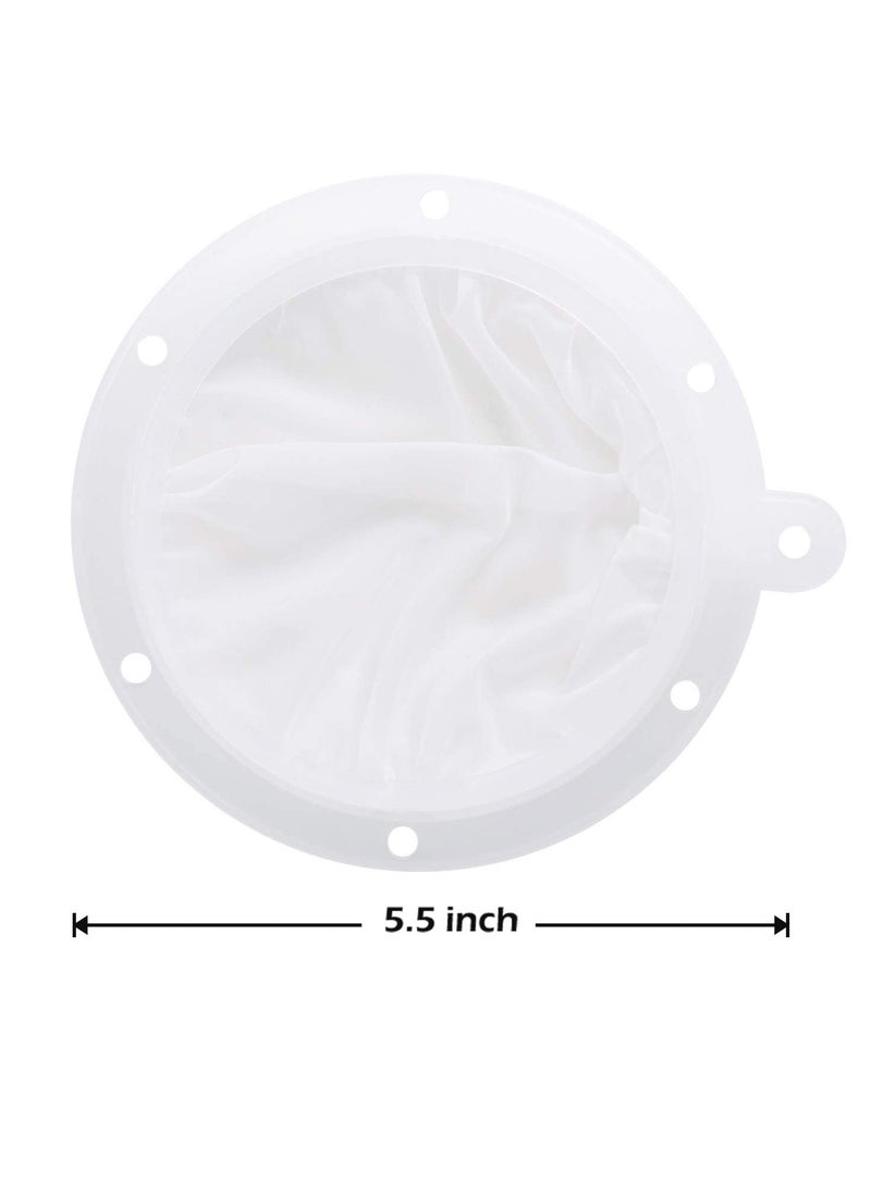 Generic - Mesh Strainer, 200 Mesh Kitchen Food Filter Mesh, Ultra-Fine Nylon Mesh Strainer Plastic Sieve Fine Mesh Filter Spoon Compatible with 5'' Funnels, for Filtering Coffee Juice Oils Soy Milk Yogurt Honey - Image 1