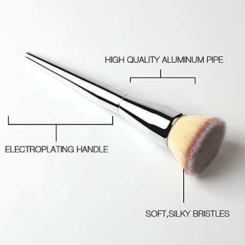 Daubigny Flat Top Foundation Brush,Daubigny Large Powder Brush Premium Durable Kabuki Makeup Brush Perfect For Blending Liquid,Cream and Flawless Powder,Buffing, Blending,Concealer - Image 4