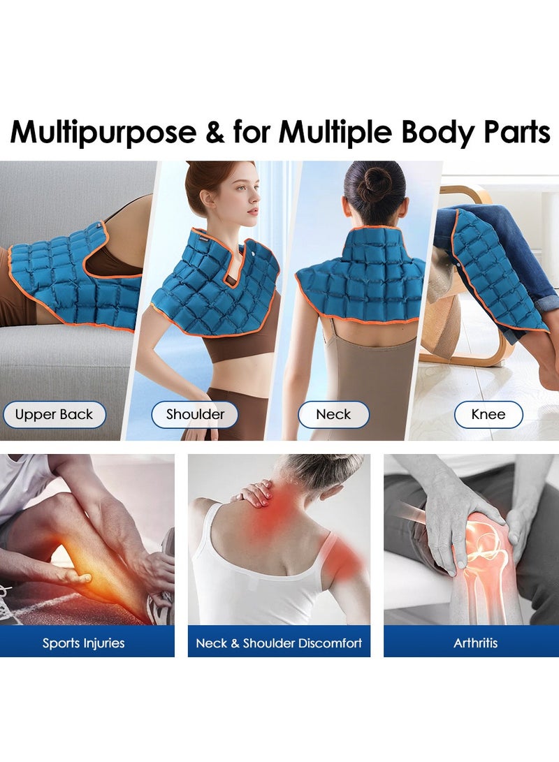 general Shoulder and back fatigue relief ice pack multi-compartment self-absorbing water ice pack suitable for hot and cold compress portable - Image 4