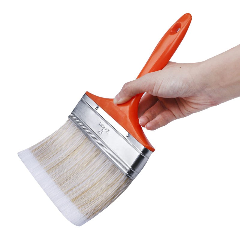 6 Inch Large Artist Flat Paint Brush Wide Wall Art Paint Brush for Gesso Varnishes Acrylic Painting Watercolor Wood Wall Furniture