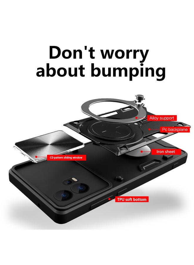 اس-توب جراب لهاتف Motorola Edge 30 Fusion CD بتصميم منزلق وحامل مغناطيسي - Image 3