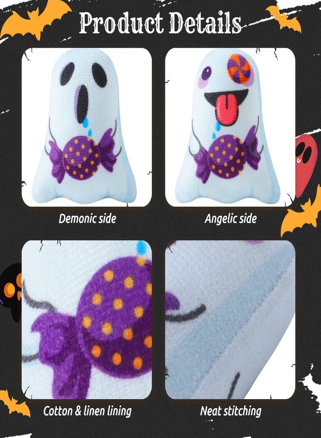Dorakitten Halloween Catnip Toys Interactive Cat 5PCS Cats Chew Plush Ghost Toys & Pet Stuffed Nip Pillow & Kitten Best Kicker Toy Cute and Soft Teething Supplies for Moving Kitty Indoor - Image 5