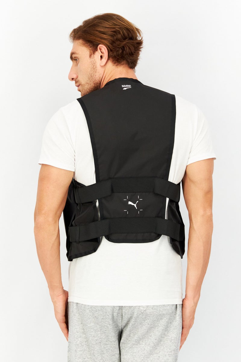 PUMA سترة رياضية للرجال بدون أكمام، سوداء - Image 3