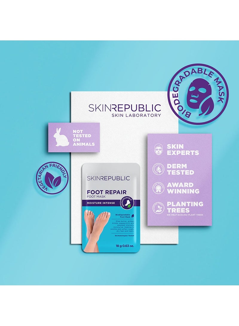 سكين ريبابلك ماسك ترميم القدمين ترطيب فوري مكثف، يغذي وينعم القدم الجافة والكعب المتشقق (زوج جراب) – 18غ - Image 5