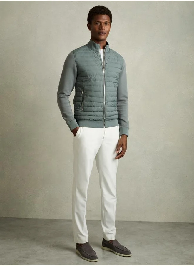 REISS Ls Interlock Quilted Funnel Hybrid